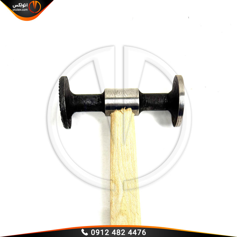34 چکش افغانی صافکاری یک سر آج دار درشت و یک سر گرد تخت